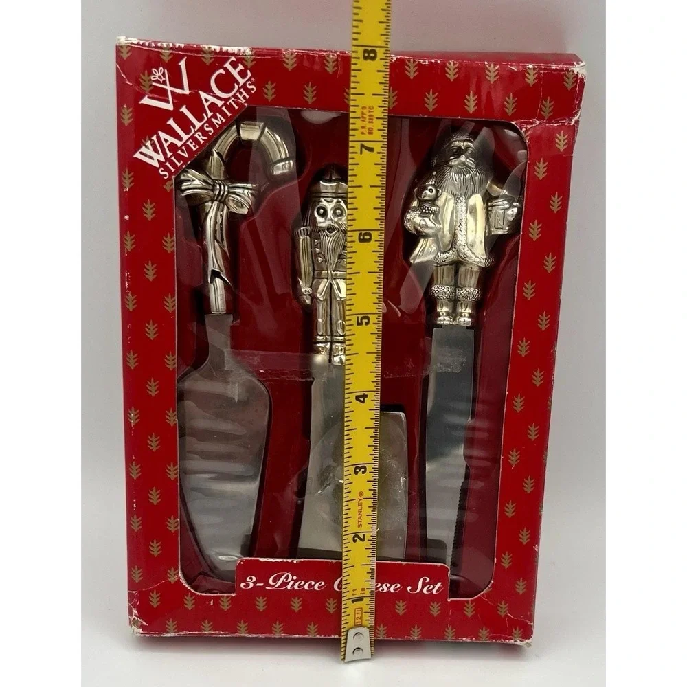 Wallace Silversmith's 1998 Silver Plated 3-pc. Cheese Set - Knife #W075949 New